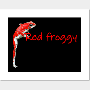 Red froggy Posters and Art